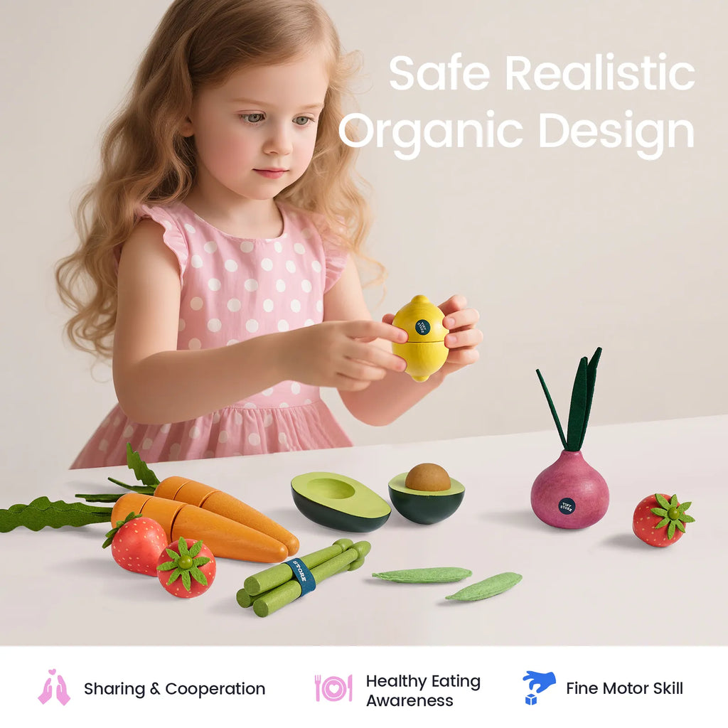 Tiny Land® Fruit & Vegetable Pretend Play Set