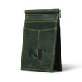Finley Buffalo Leather Money Clip Wallet | Green