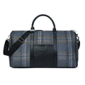 Highlander Plaid Canvas Duffel Bag | Grey