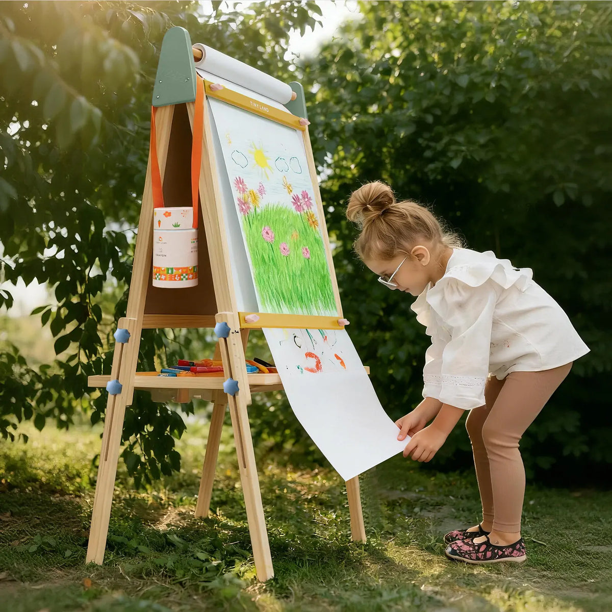 Tiny Land® Adjustable 3-in-1 Kids Art Easel