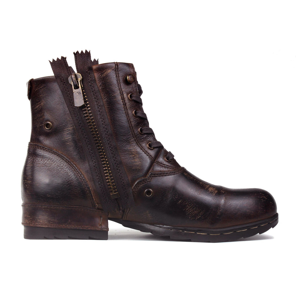 OSSTONE Vintage Leather Chukka Boots | OS-5008-8-E-F