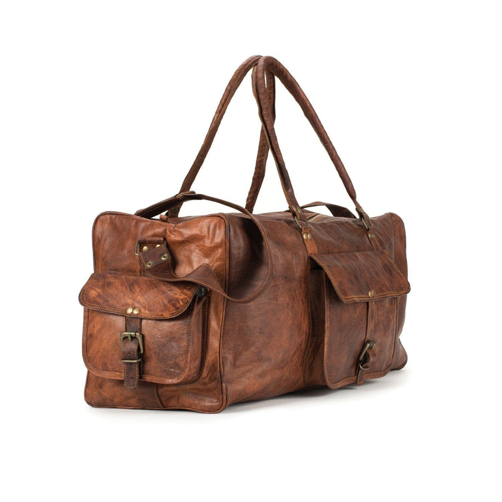 Portland Full-Grain Leather Duffel Bag | Vintage Brown