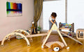 Montessori Climbing Set / Climbing Triangle - Arch / Rocker with 2 Ramps / 4 Pieces Set