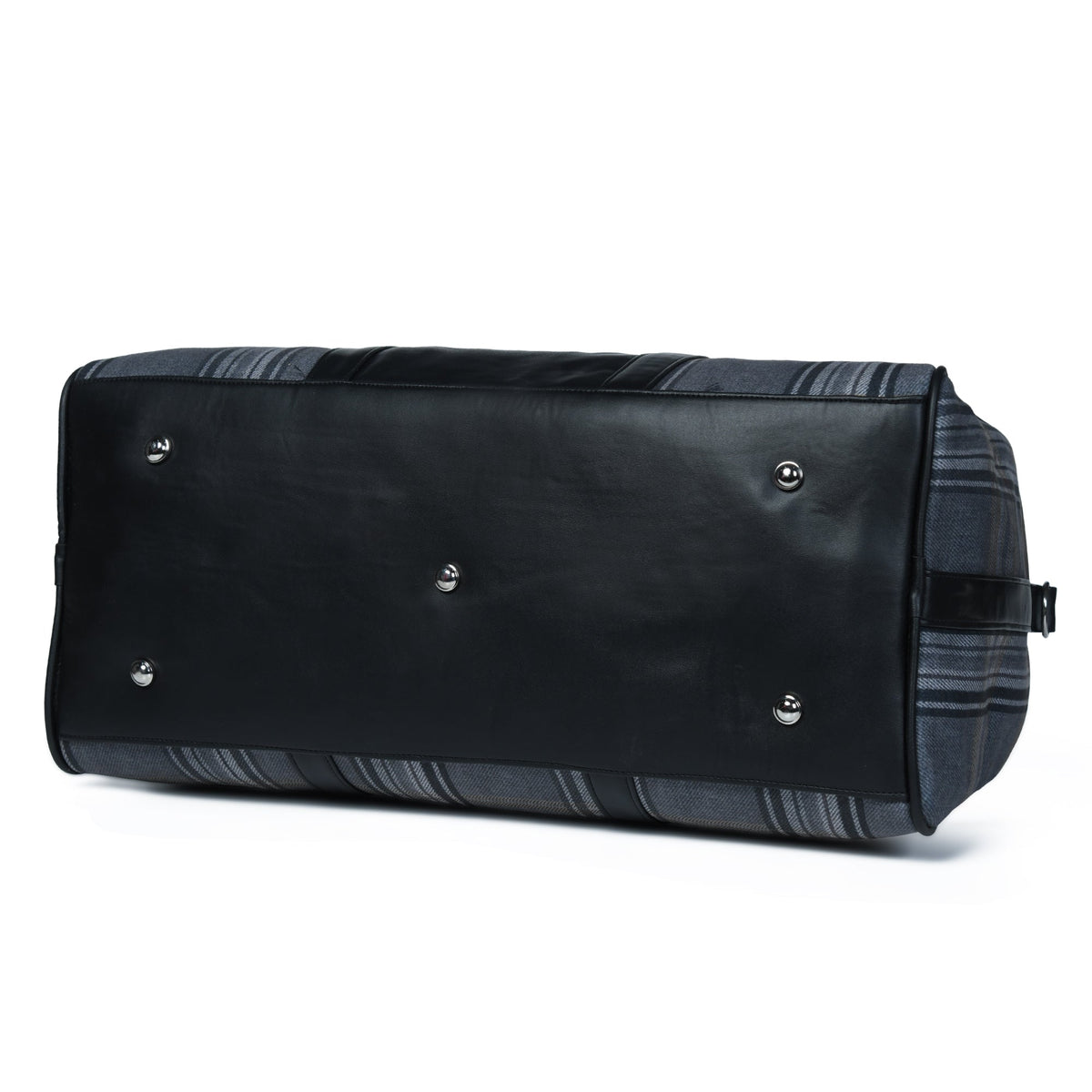 Highlander Plaid Canvas Duffel Bag | Grey