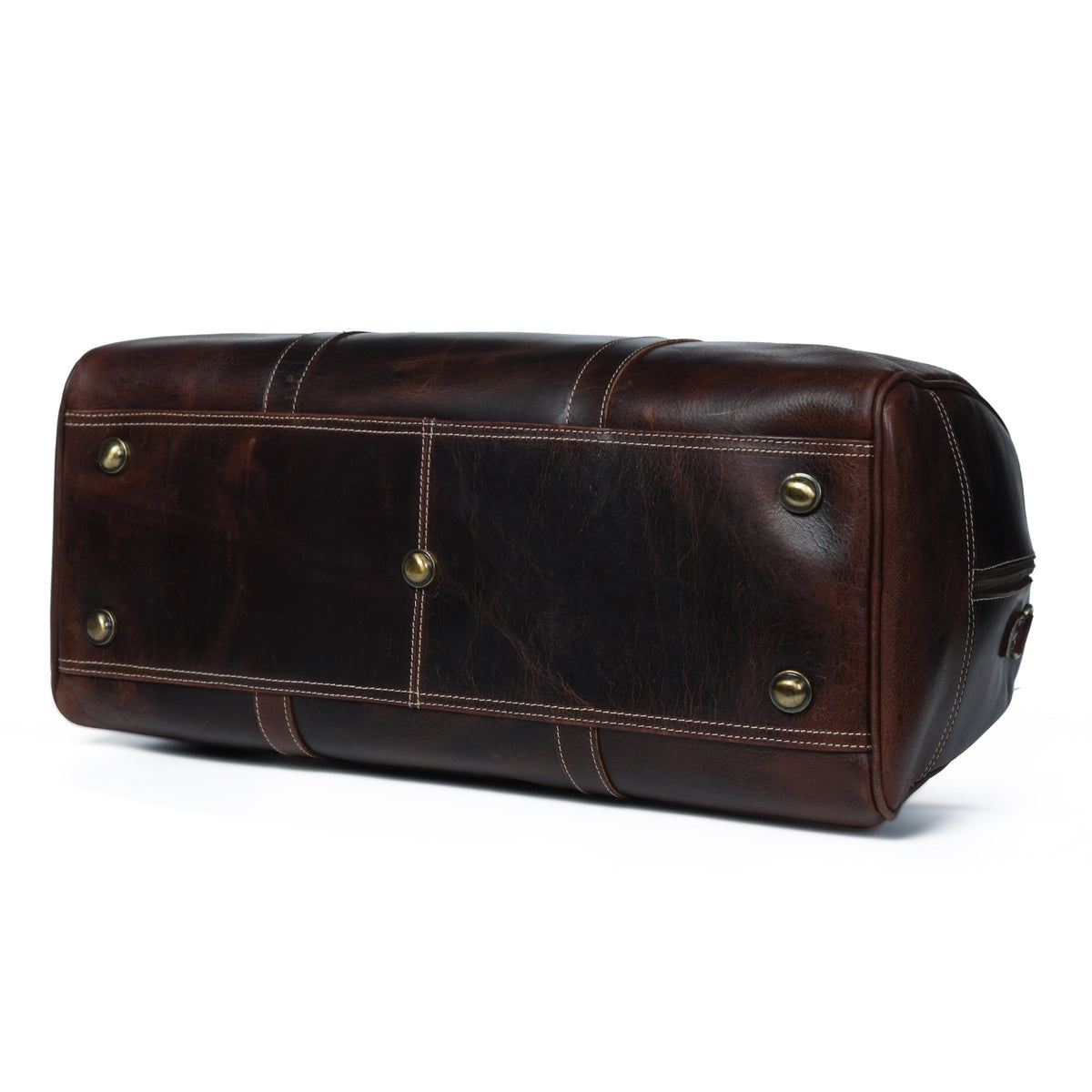 Buffalo Traveller Top-Grain Leather Duffel Bag | Walnut
