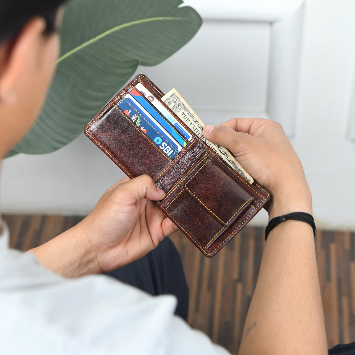 Ryan Classic Top-Grain Leather Bifold Wallet