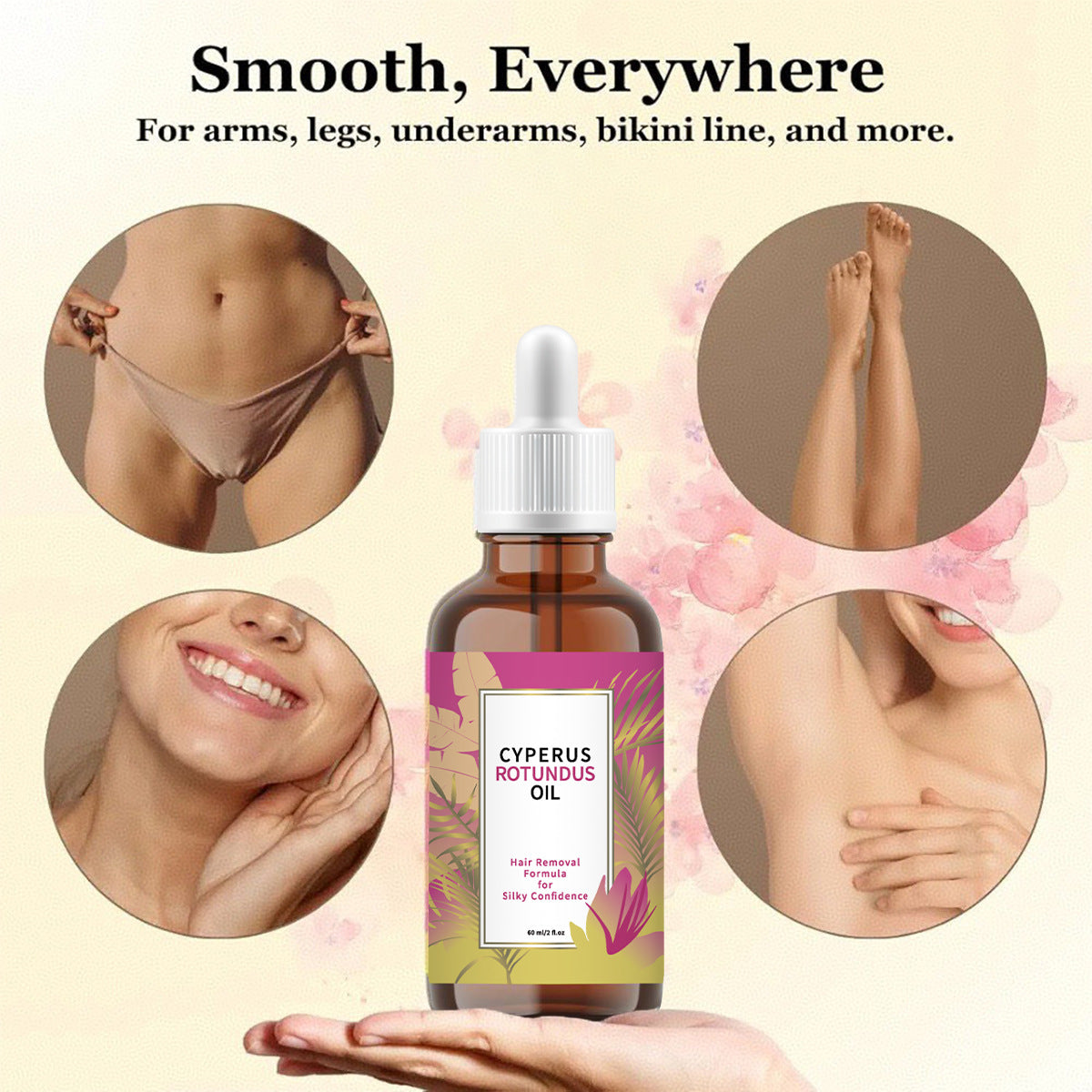 Cyperus Rotundus Hair Reduction Oil 60ml