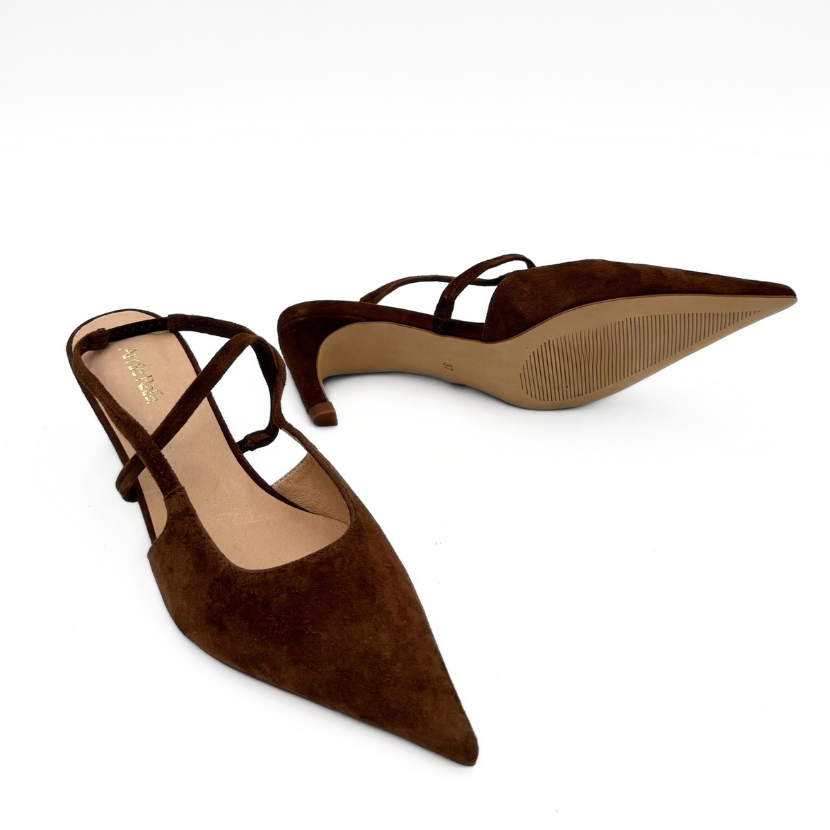 Connie Slingback Suede Heels