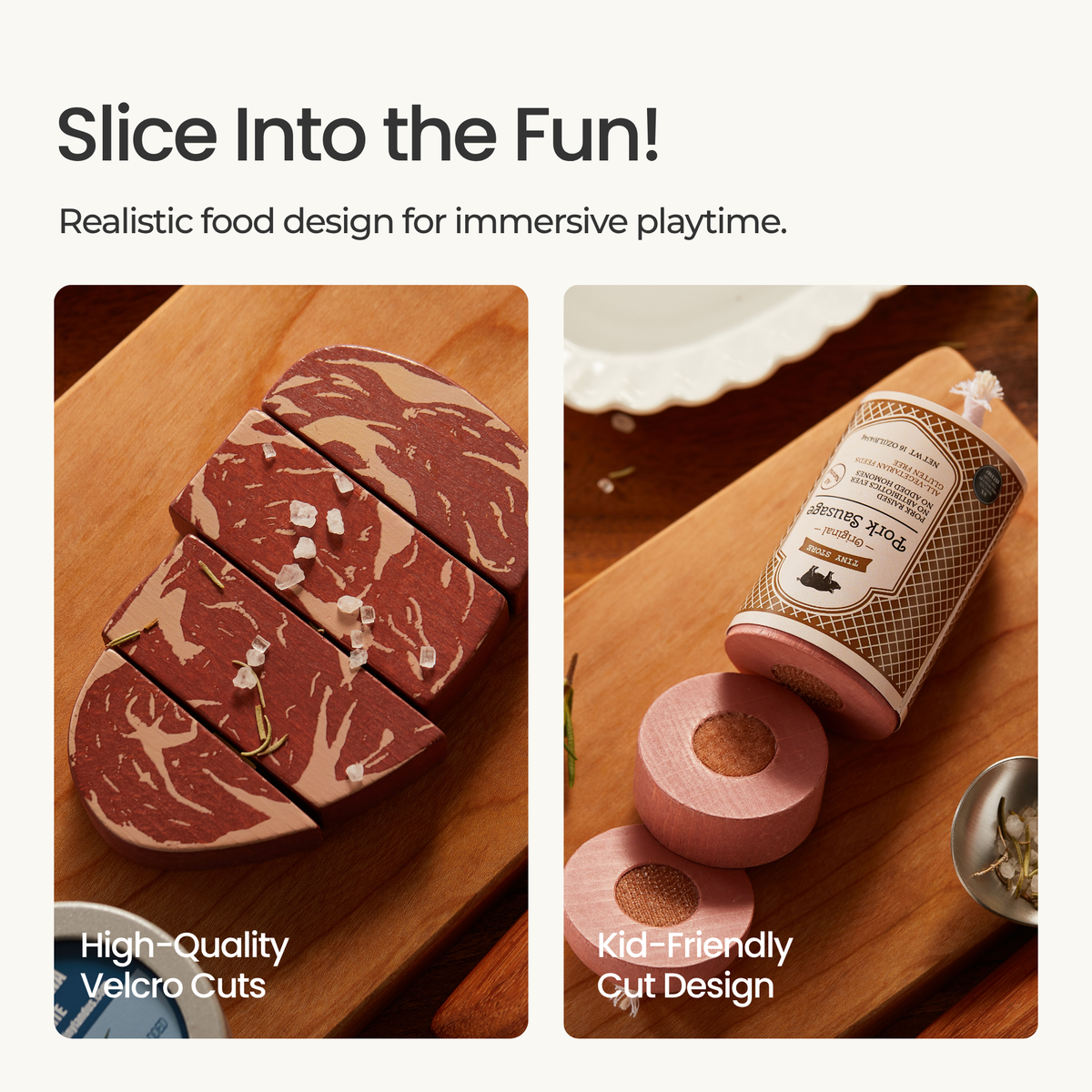Tiny Land® Meat & Seafood Pretend Play Food Set