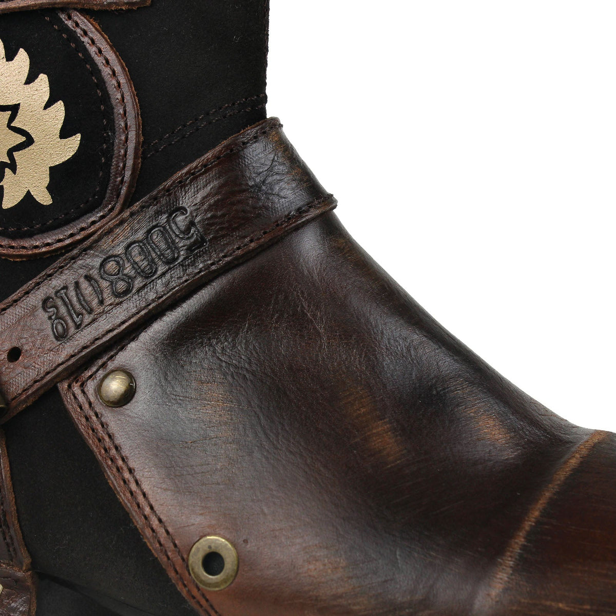 OSSTONE Vintage Leather Chukka Boots | Retro Dark Brown, OS-5008-1-BP