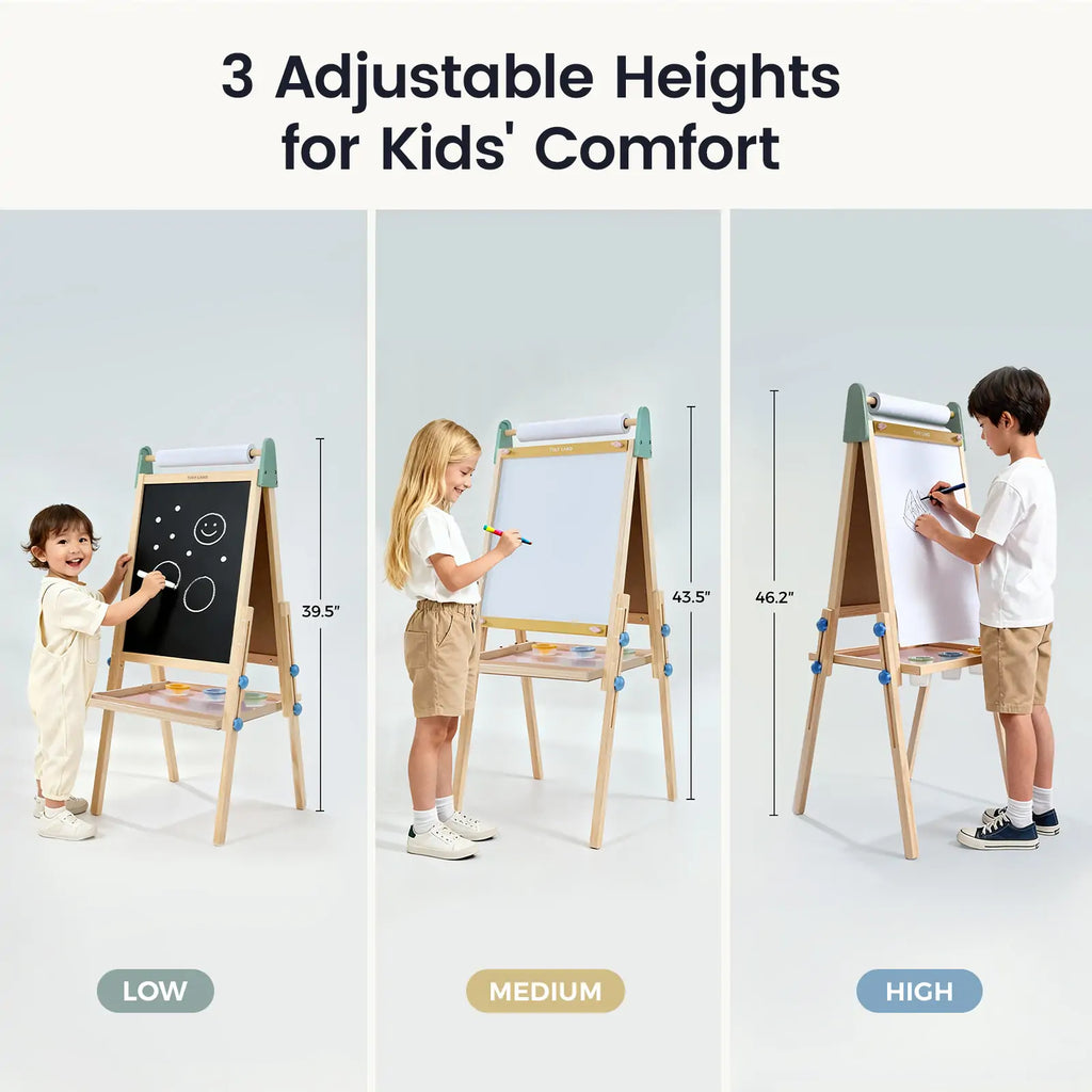 Tiny Land® Adjustable 3-in-1 Kids Art Easel