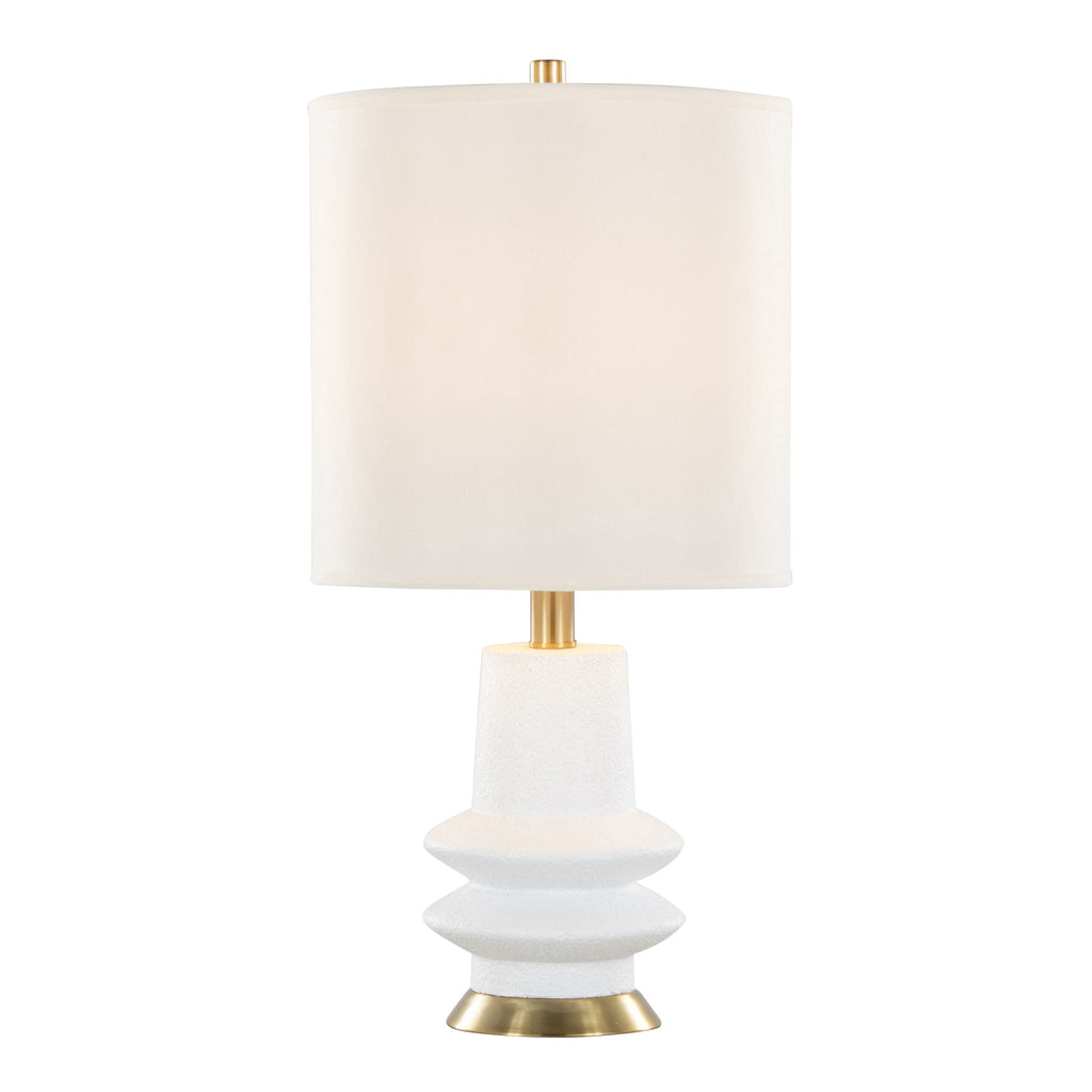 Lloyd Sculptural Table Lamps | Black or Beige | Set of 2