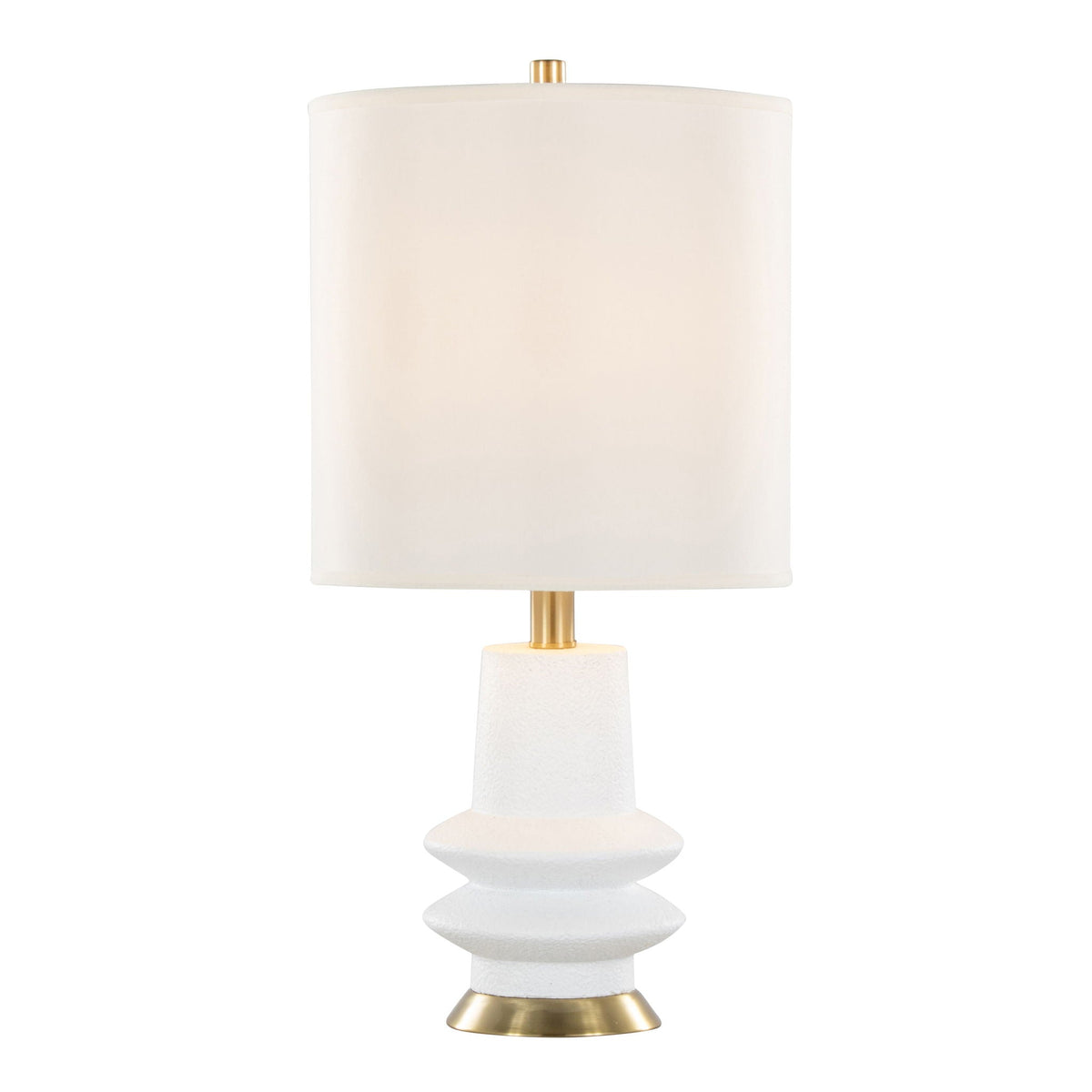 Lloyd Sculptural Table Lamps | Black or Beige | Set of 2