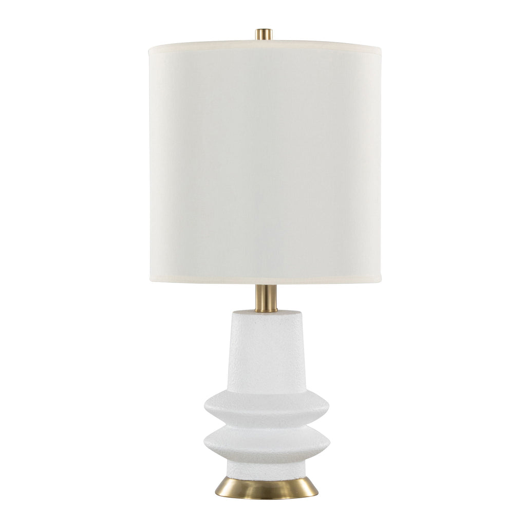Lloyd Sculptural Table Lamps | Black or Beige | Set of 2