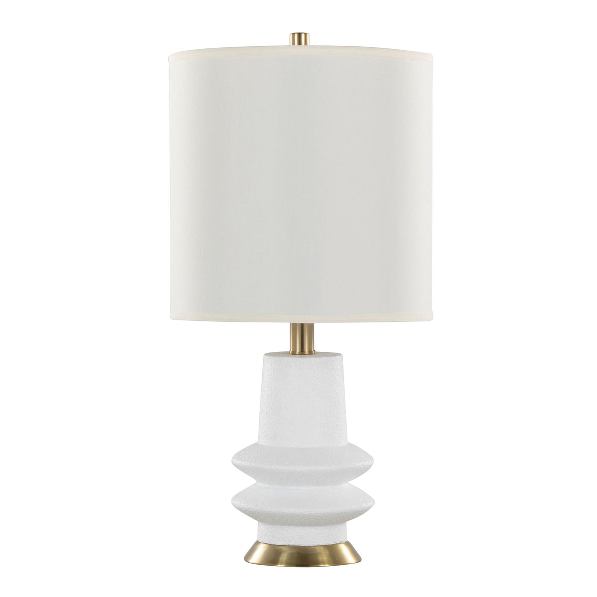 Lloyd Sculptural Table Lamps | Black or Beige | Set of 2