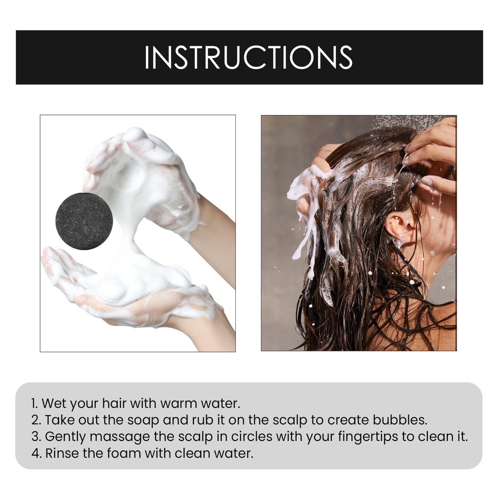 Organic Bamboo Charcoal Shampoo & Scalp Bar