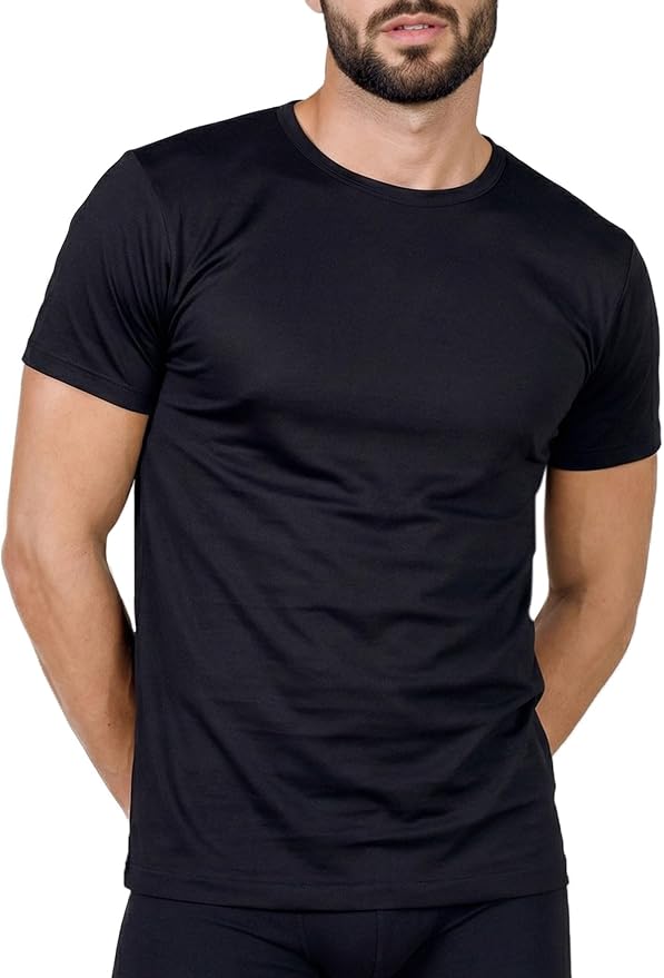 EGI Luxury Filo di Scozia 100% Cotton Men's T-Shirt | Crew, V-Neck & Deep V | Made in Italy | M–XXXL