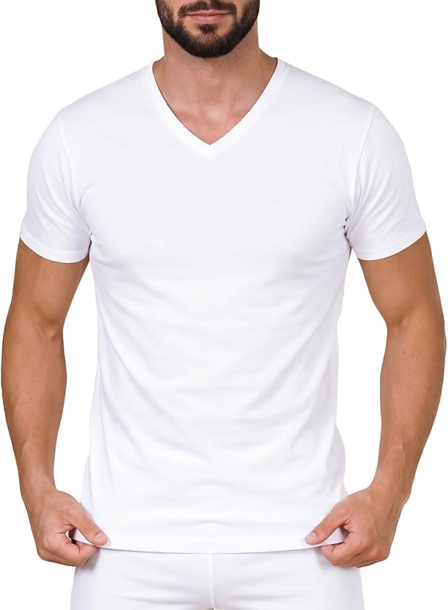 EGI Luxury Filo di Scozia 100% Cotton Men's T-Shirt | Crew, V-Neck & Deep V | Made in Italy | M–XXXL