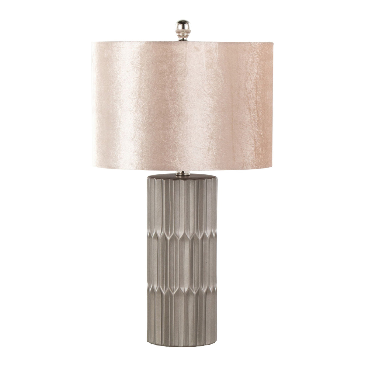 Tania Textured Ceramic Table Lamp | Metallic Brown