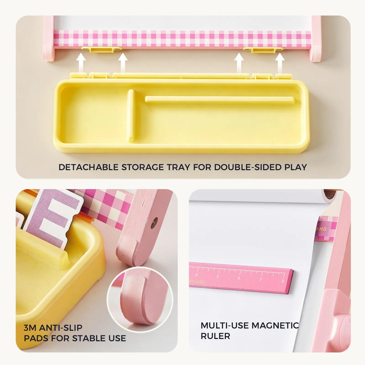 Tiny Land® 3-in-1 Magnetic Tabletop Art Easel