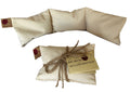 Hot Cherry Neck Wrap in Unbleached, Pre-washed, Natural Denim