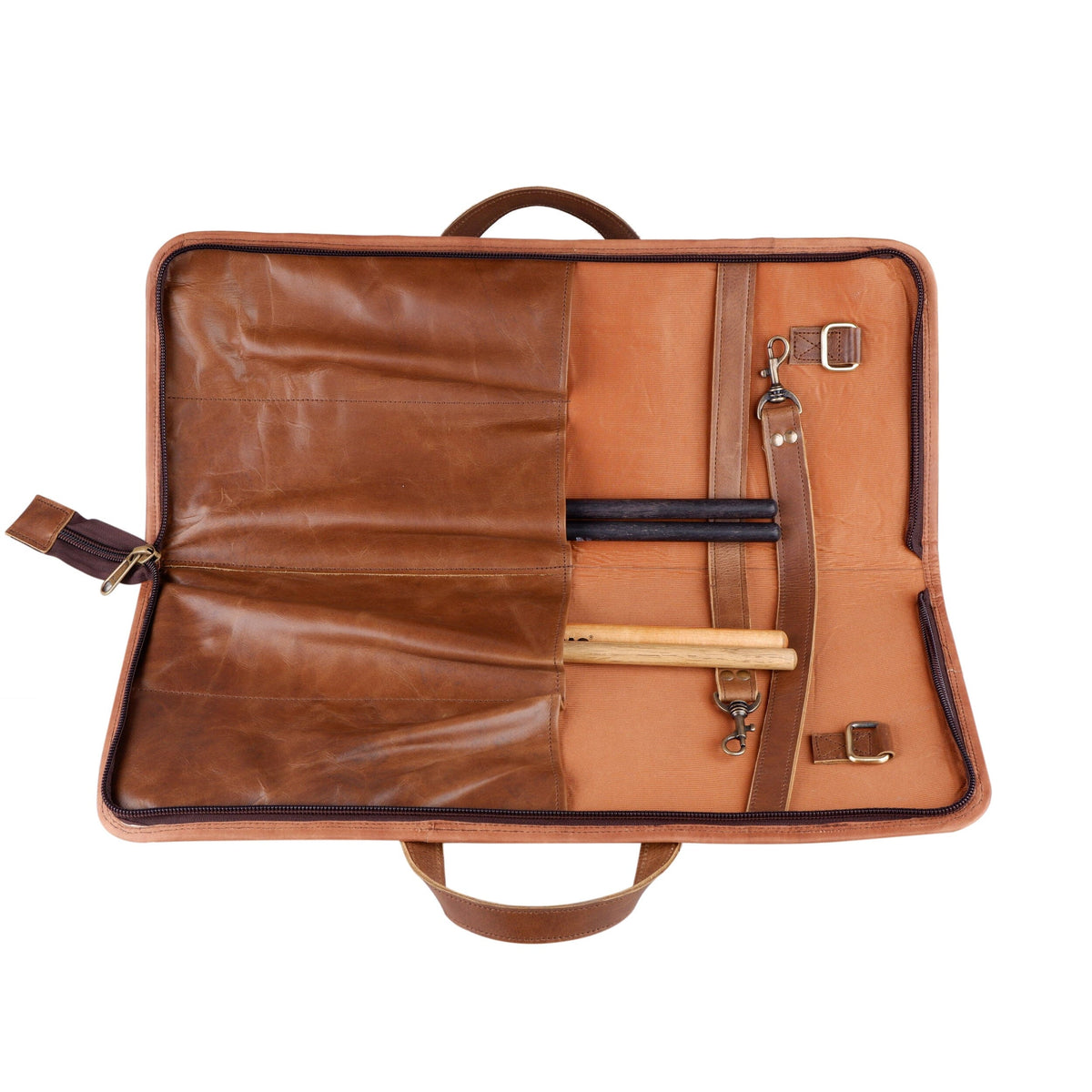 Buffalo Leather Drumstick Bag | Vintage Brown