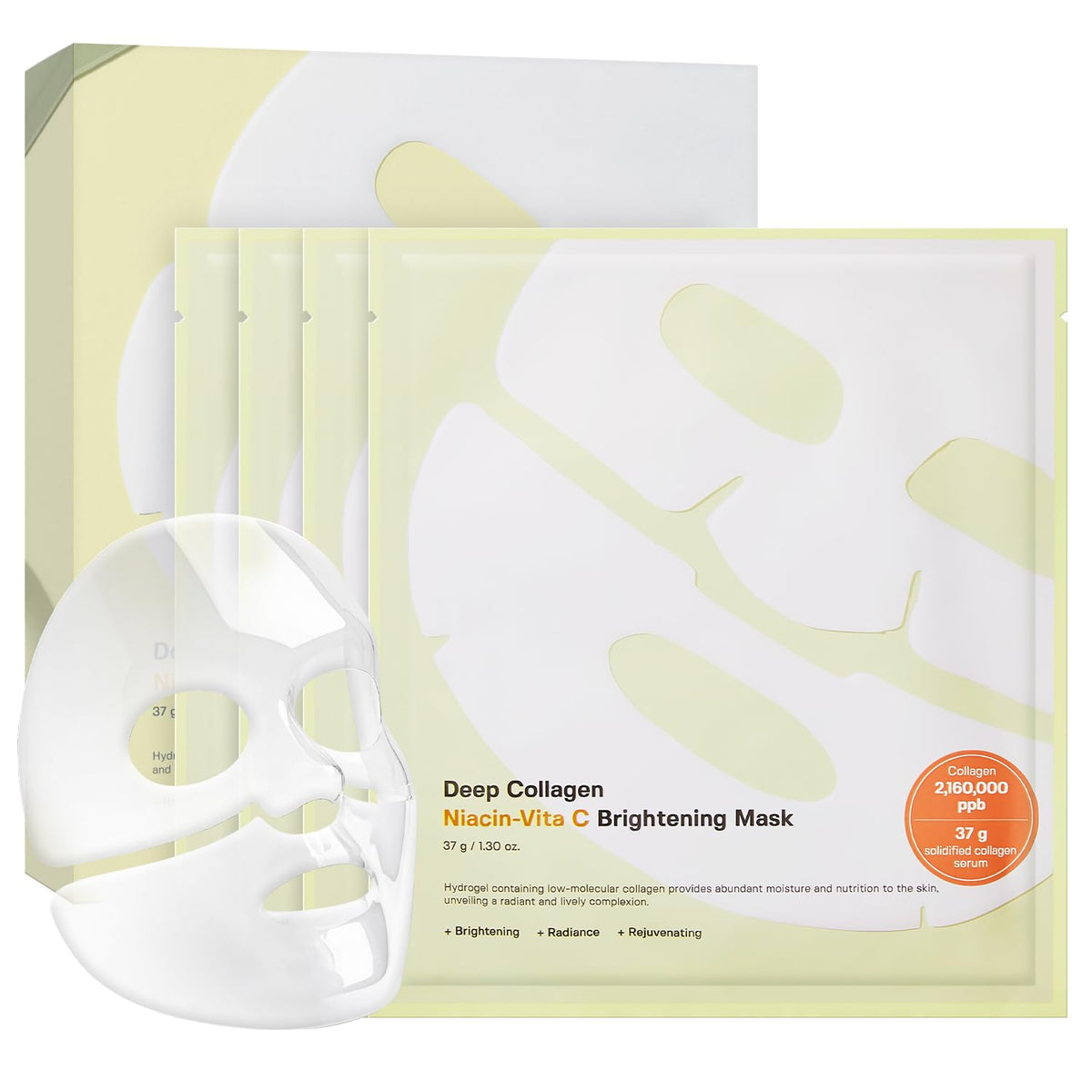 Sungboon Editor Deep Collagen Niacin-Vita C Sheet Masks | 4 Pack