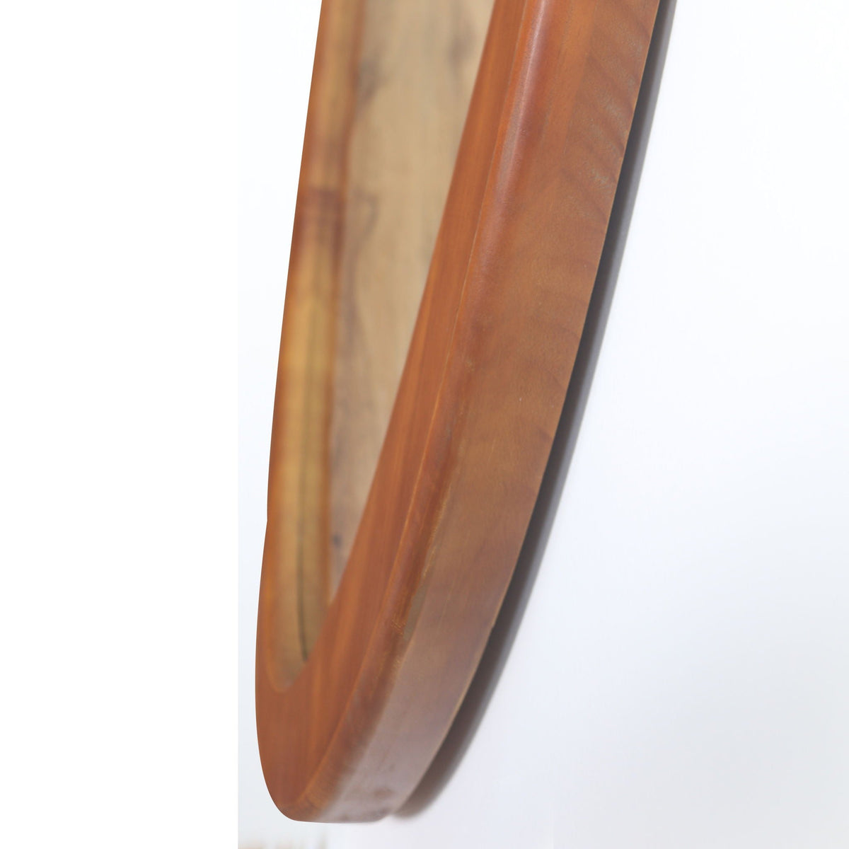 Asymmetrical Solid Wood Wall Mirror | Natural Wood