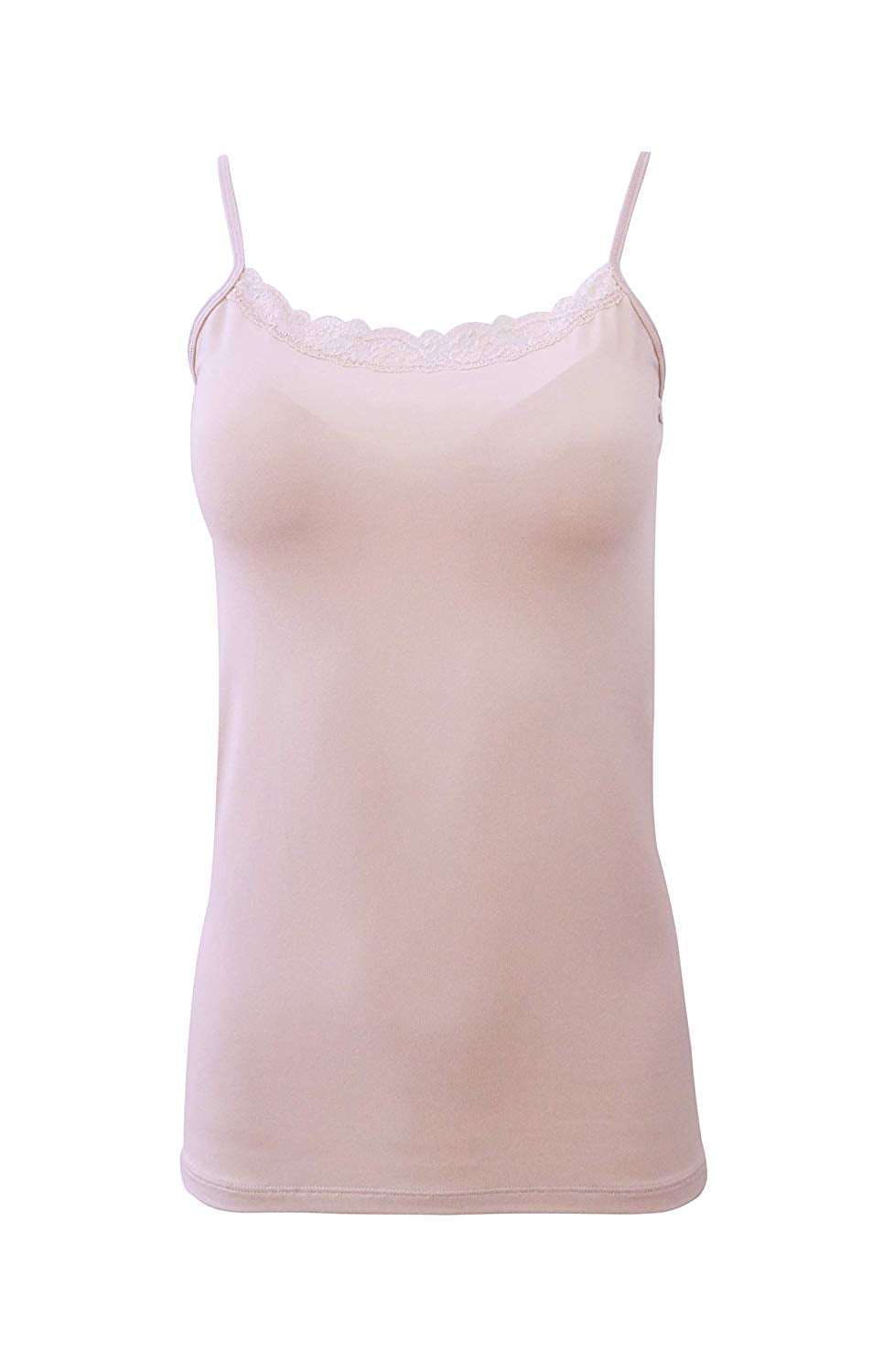 EGI Luxury Modal Lace-Trimmed Tank Top | Soft as a Second Skin, Made in Italy | S/M & L/XL