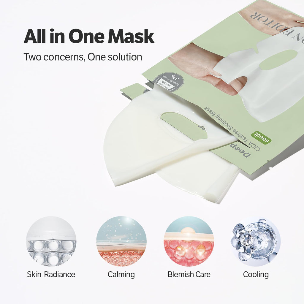 Sungboon Editor Deep Collagen Cica & Tea Tree Hydrogel Mask