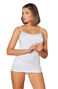 EGI Luxury Modal Lace-Trimmed Tank Top | Soft as a Second Skin, Made in Italy | S/M & L/XL