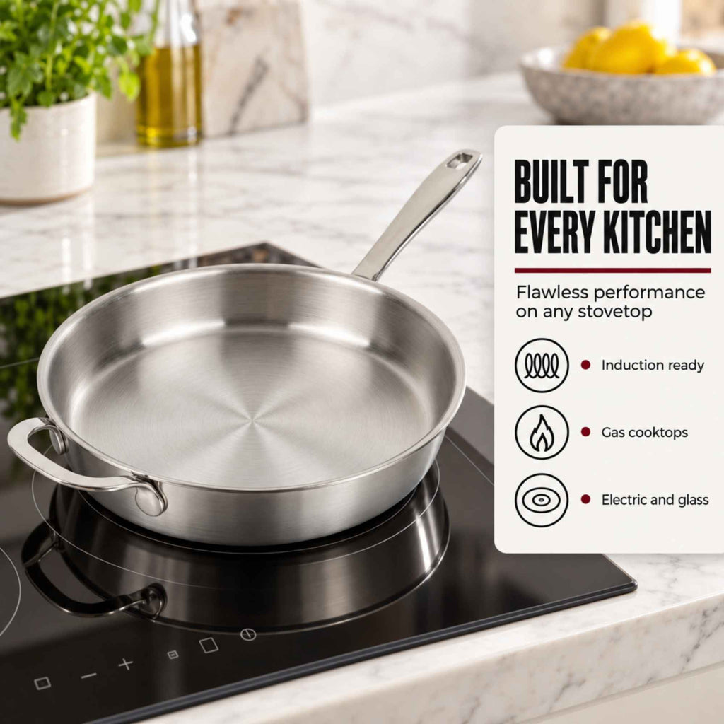 5-Ply Stainless Frying Pan