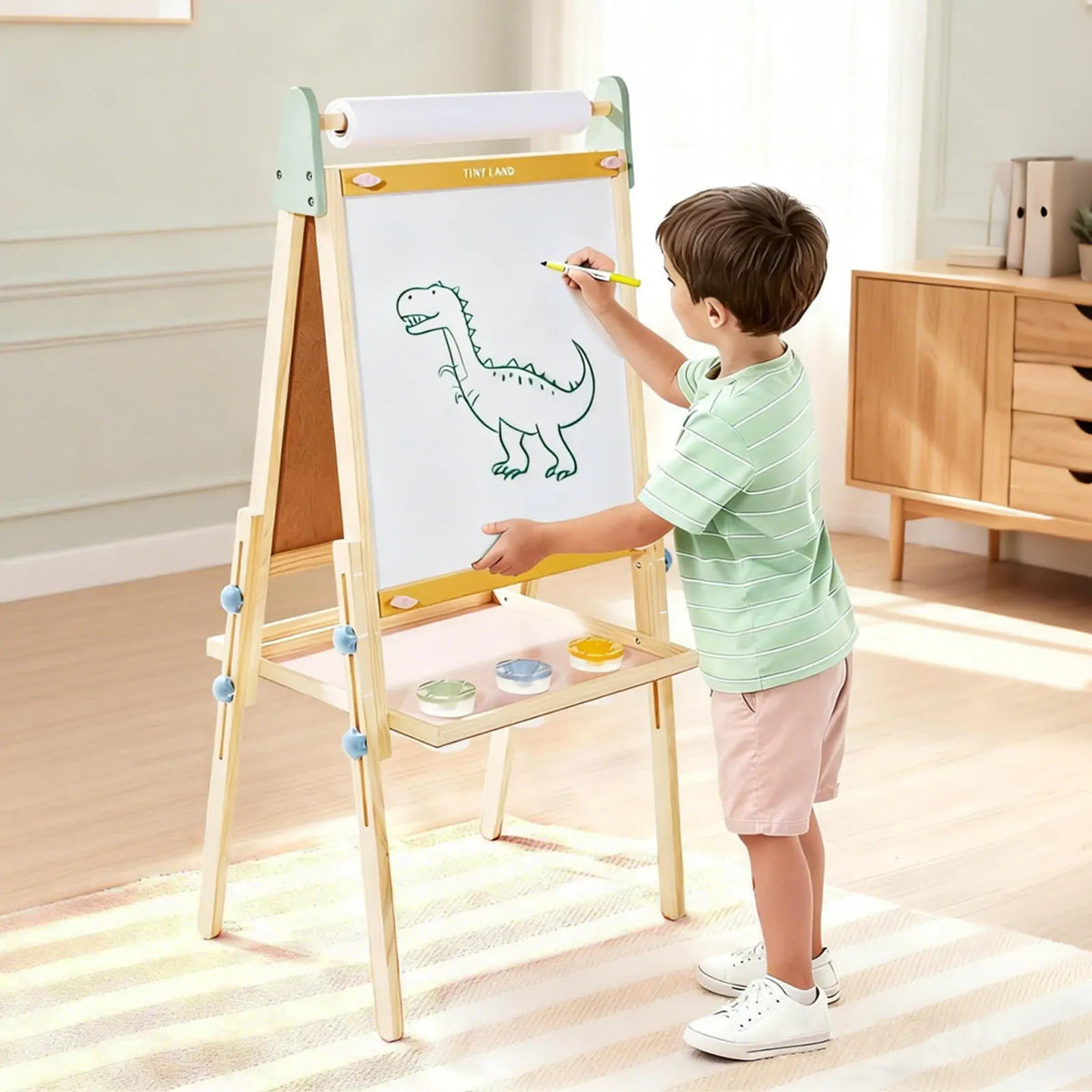 Tiny Land® Adjustable 3-in-1 Kids Art Easel