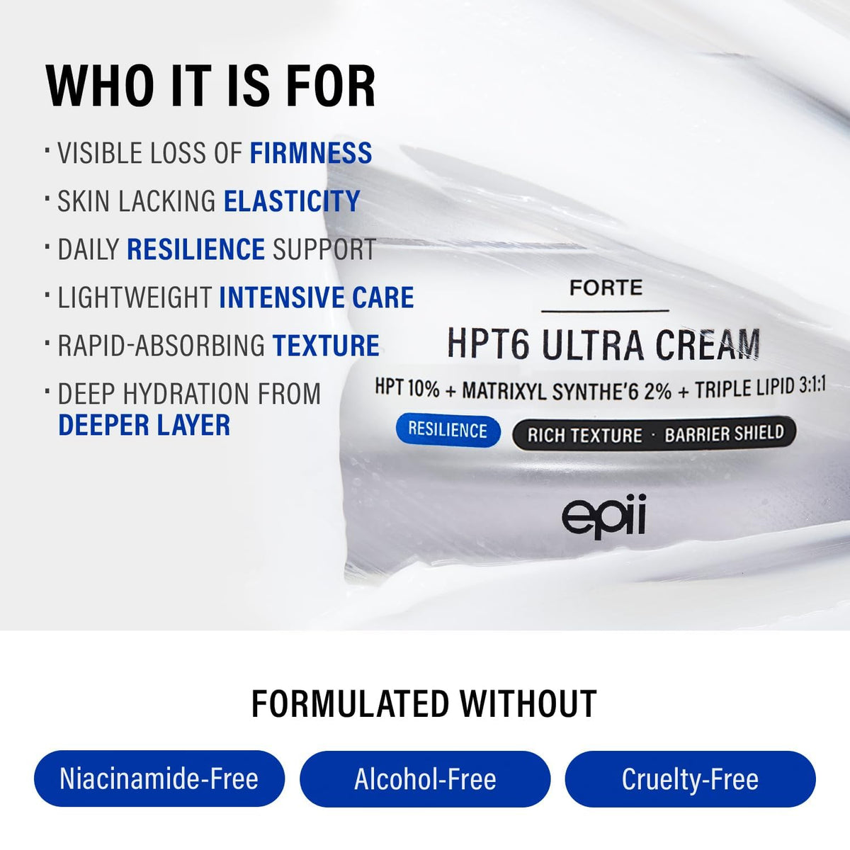 epii HPT6 Ultra Cream 10% Firming Moisturizer | 50 mL