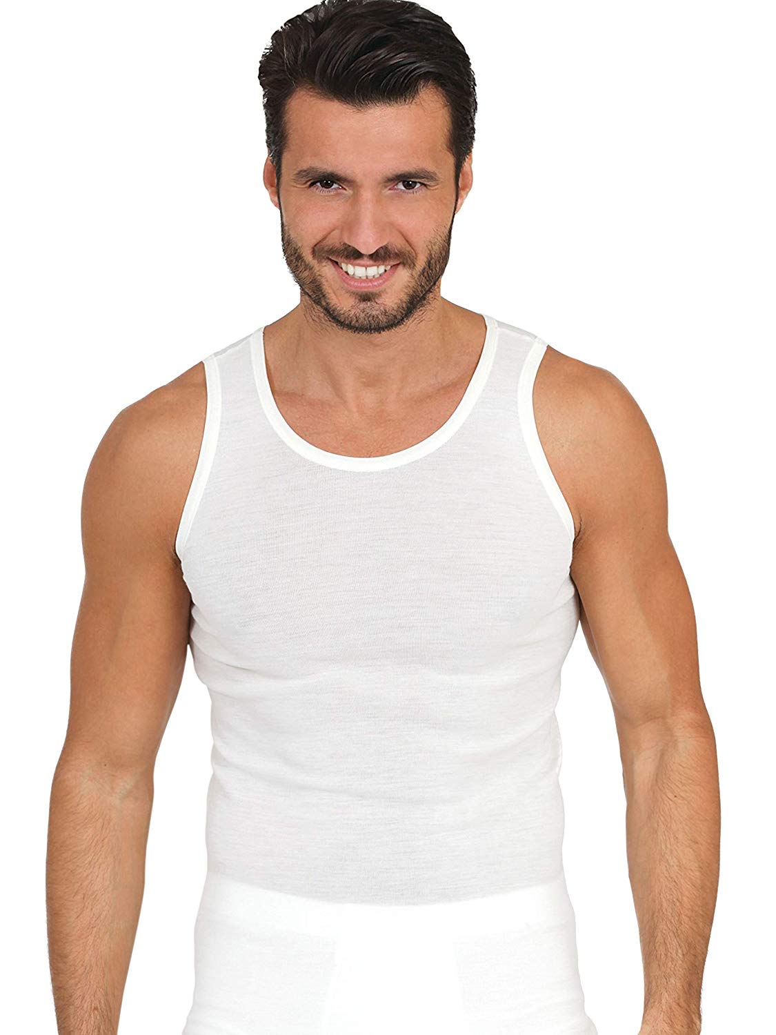 EGi Men's 100% Merino Wool Sleeveless Shirt | Made in Italy