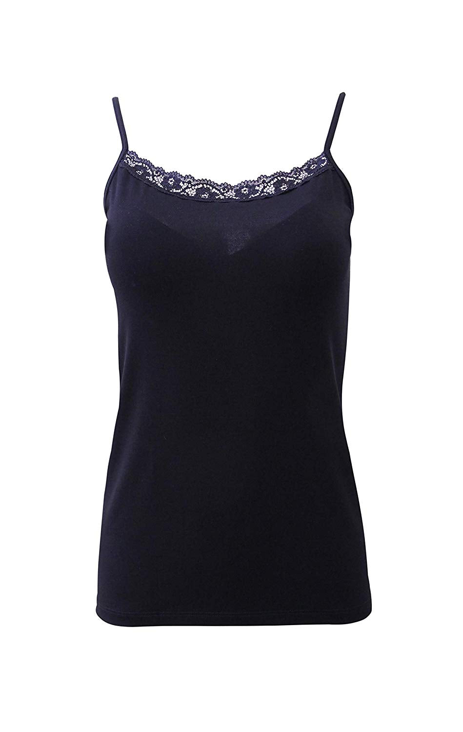 EGI Luxury Modal Lace-Trimmed Tank Top | Soft as a Second Skin, Made in Italy | S/M & L/XL