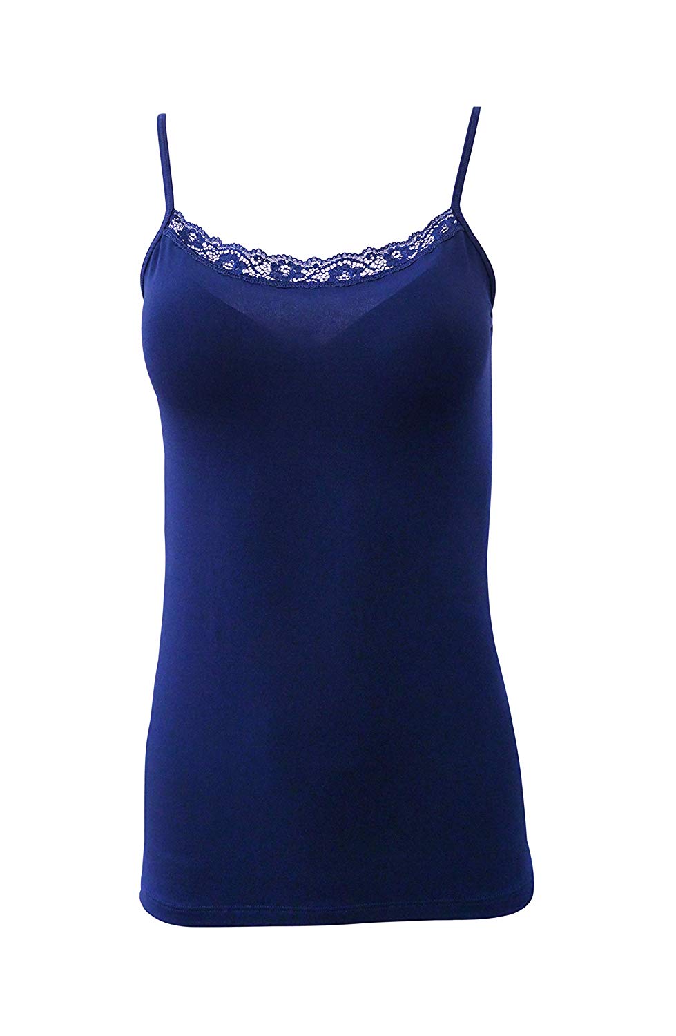 EGI Luxury Modal Lace-Trimmed Tank Top | Soft as a Second Skin, Made in Italy | S/M & L/XL