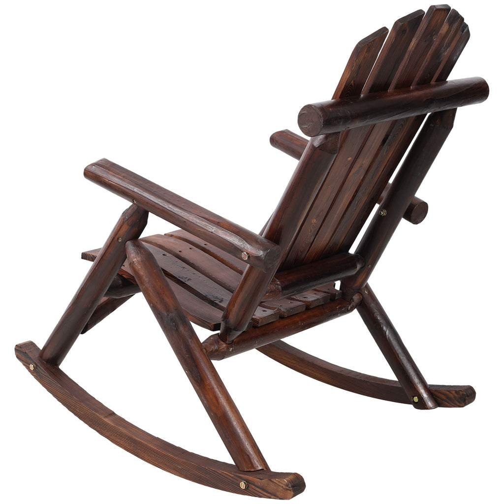 Fir Wood Porch Rocking Chair