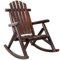 Fir Wood Porch Rocking Chair