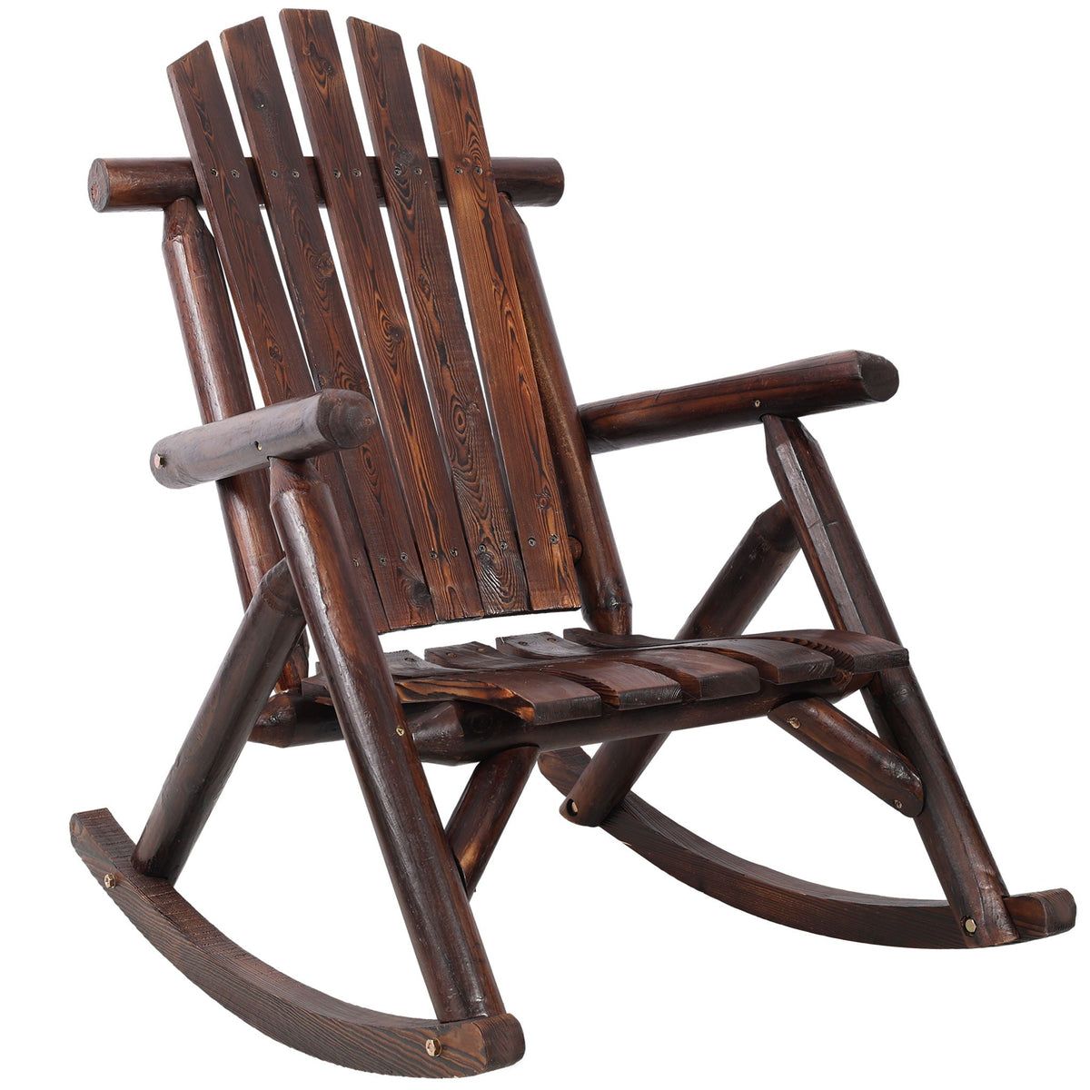 Fir Wood Porch Rocking Chair