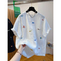 Natural Linen Crew Neck T-Shirt — Clean White