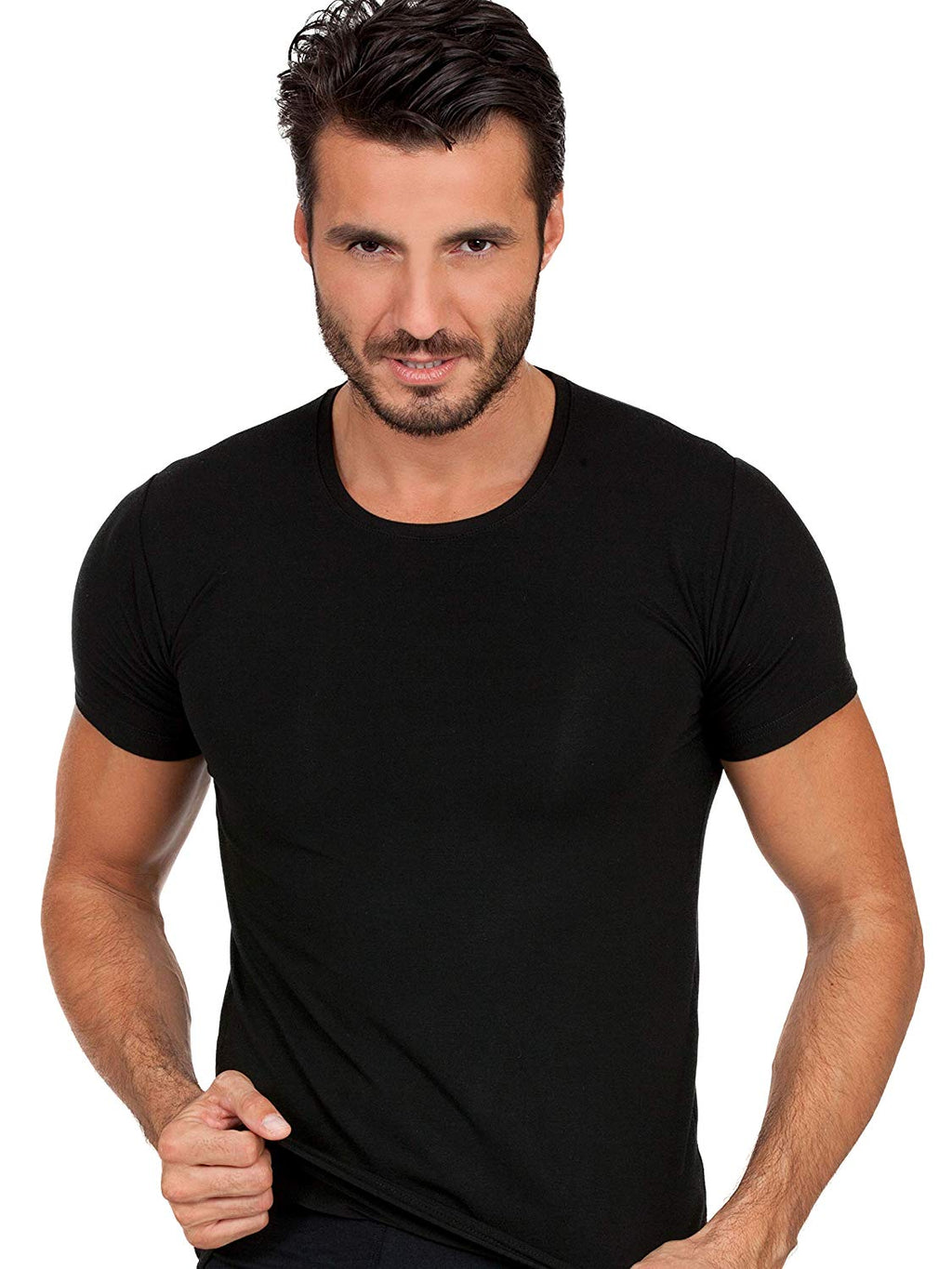 EGI Luxury Modal Men's V-Neck T-Shirt | Slim-Fit, Soft as a Second Skin, Made in Italy | M–XL