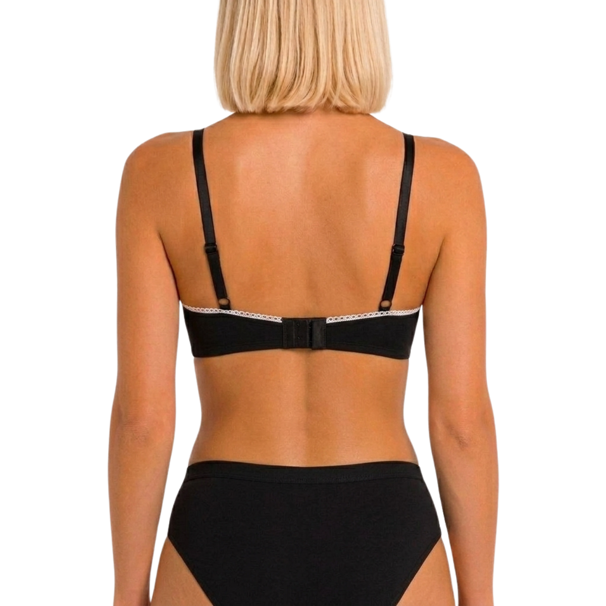 Organic Cotton Wireless Plunge Bralette