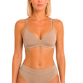 Organic Cotton Wireless Plunge Bralette