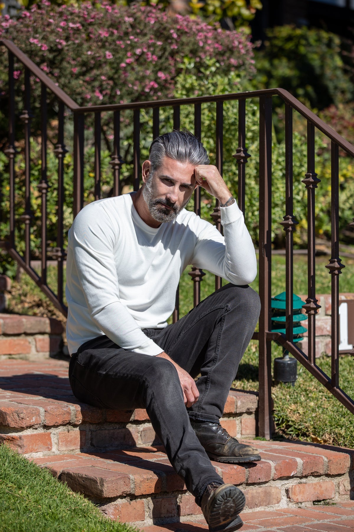 Men's Bamboo & Organic Cotton Long Sleeve Tee | Sustainable Essential | Spun Bamboo — Final Sale