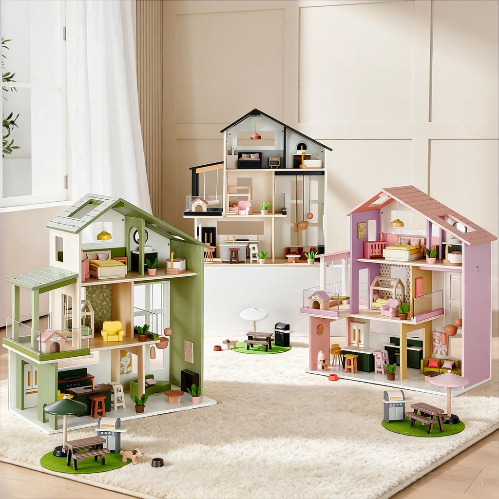 Tiny Land® Sweetwood Edge Wooden Dollhouse