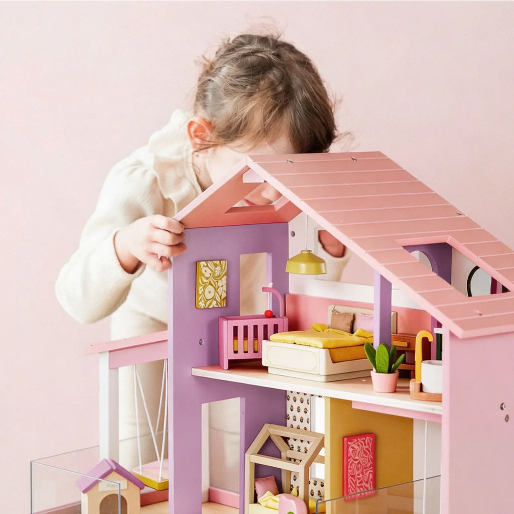 Tiny Land® Sweetwood Edge Wooden Dollhouse
