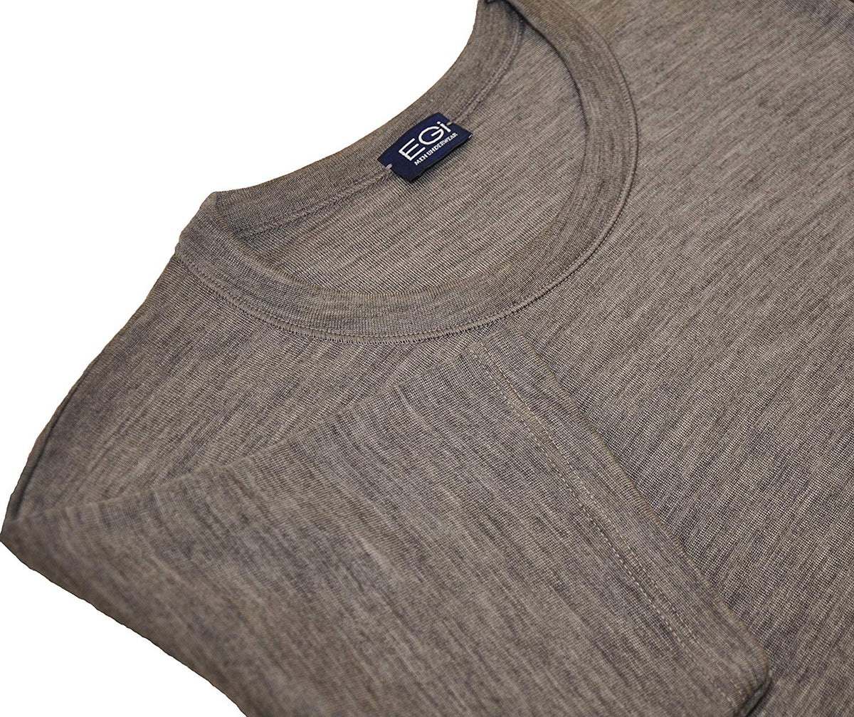 EGi Men's Merino Wool Blend T-Shirt | Made in Italy