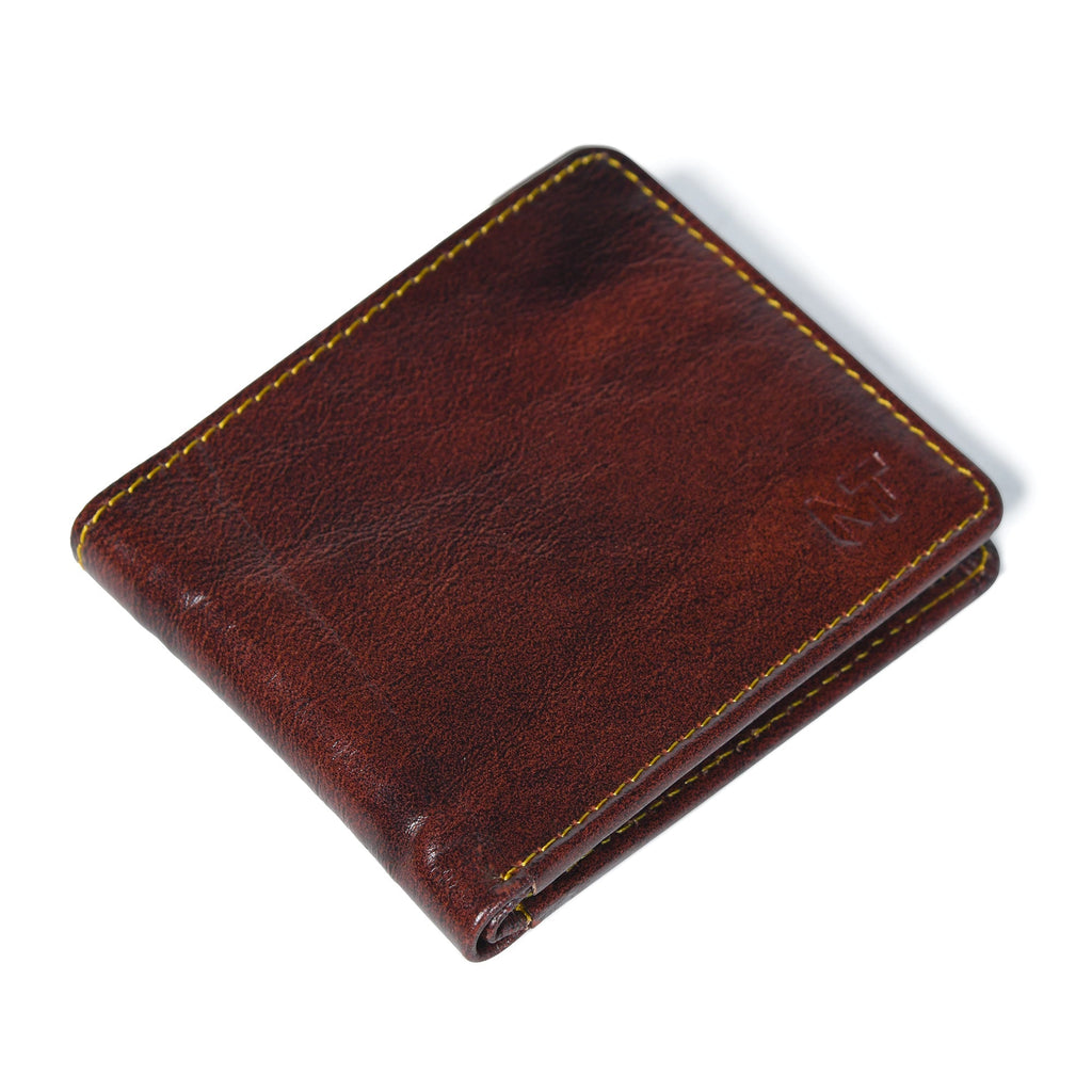 Ryan Classic Top-Grain Leather Bifold Wallet