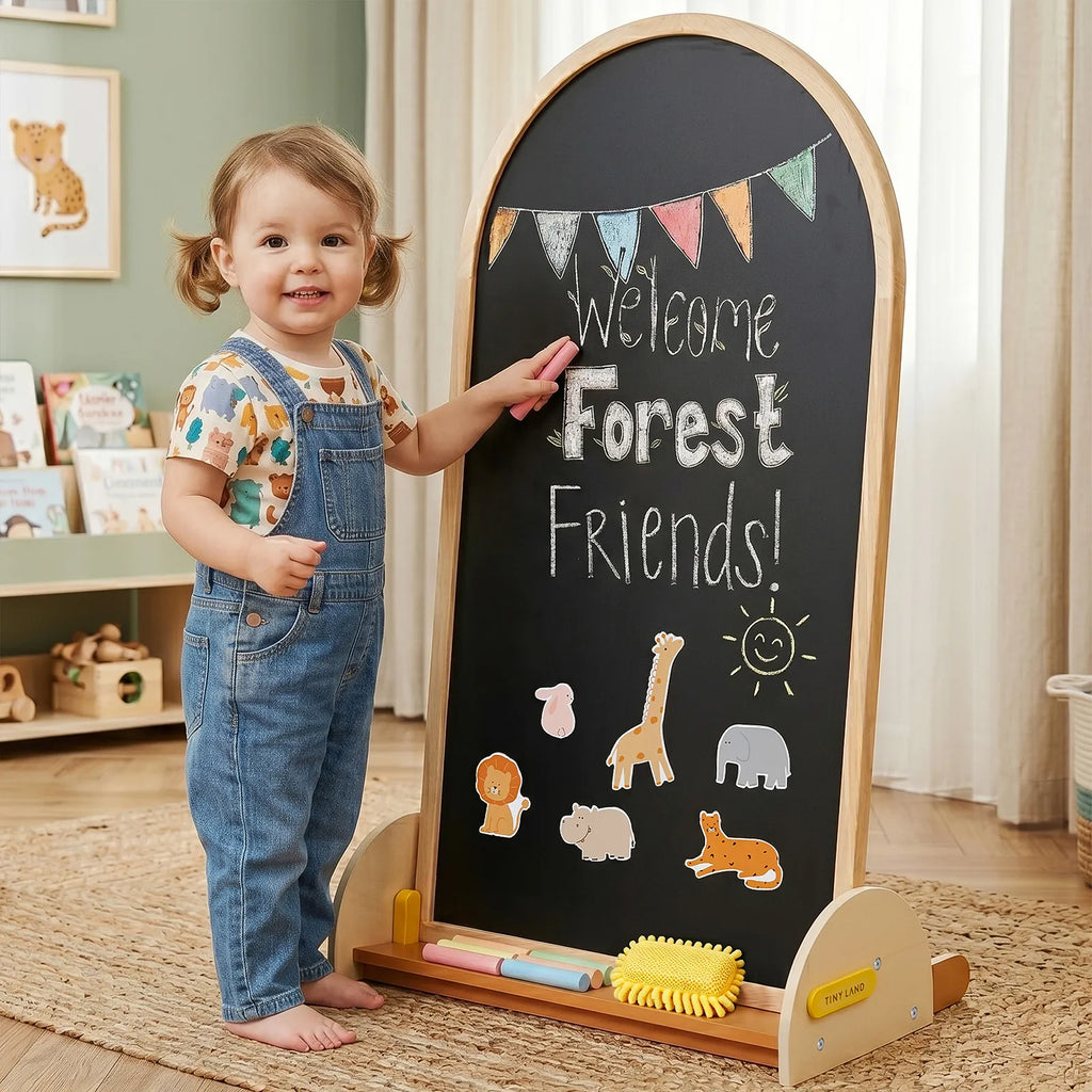 Tiny Land® Arched Double-Sided Magnetic Art Easel